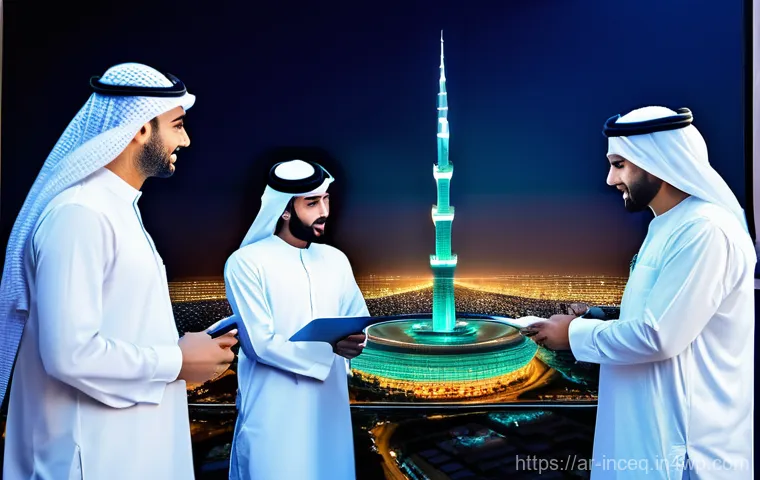사회책임 투자 관련 법적 규제 - **Prompt:** A futuristic and vibrant Arab city skyline at dusk, bathed in the soft glow of advanced ...