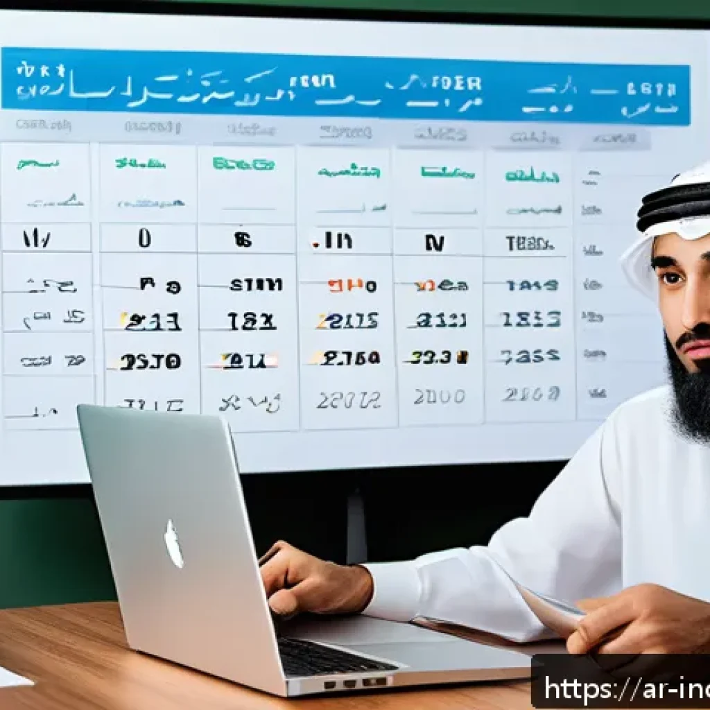 사회책임 투자 기준과 ESG 평가의 차이 - A professional Middle Eastern investor in traditional attire, thoughtfully analyzing sustainable inv...