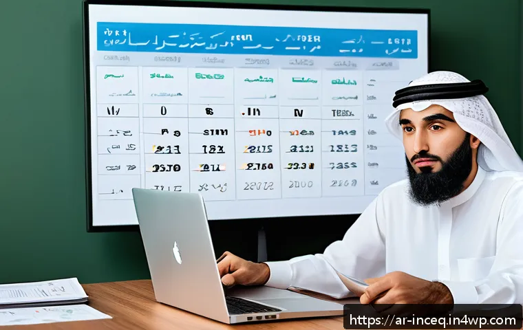 사회책임 투자 기준과 ESG 평가의 차이 - A professional Middle Eastern investor in traditional attire, thoughtfully analyzing sustainable inv...